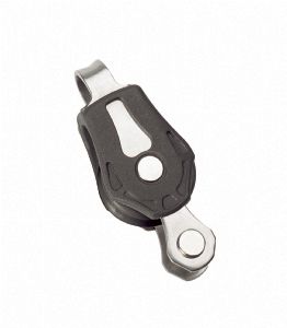 Barton Marine Size 0 20mm Plain Bearing Pulley Block Single Fixed Eye & Becket (click for enlarged image)